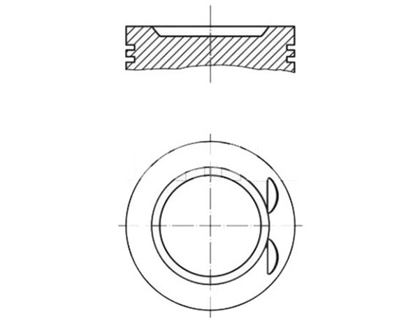 Piston+Segman 86MM 0,5(Mm Farkli) Astra-Vectra-Omega 2,0 16V | KONEKS 226342 | OEM 87716650