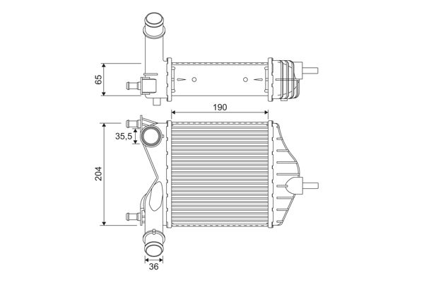 Turbo Radyatoru Punto Idea 1,3 | VALEO 817882 | OEM 46836770 46836770 51733052 51733052