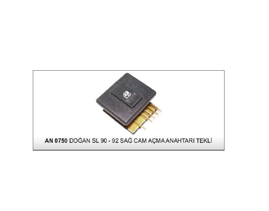 Cam Kaldırma Anah. Tekli - Doğan L -Sl 1990-1992 AN201 | OEM AN0750