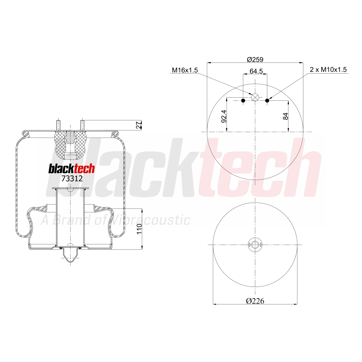 Körük Komple Metal Pistonlu | OEM 20573312