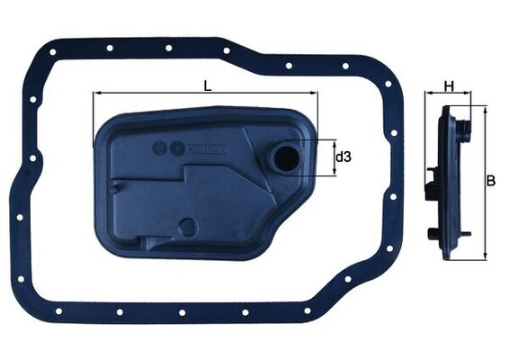 Sanzuman Filtre Seti Otomotik Vites Focus - Fiesta 98> Mazda | MAHLE HX149D | OEM XS4P 7B155 AC 5046305 7B155 5046305