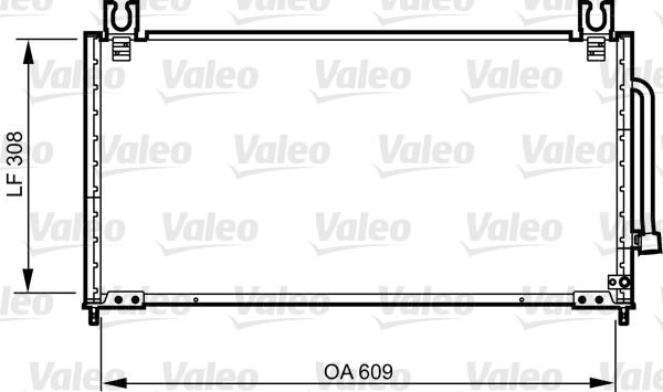 Klima Radyatoru Mazda 323 V 94>98 (Z5) / (609×308×16) | VALEO 814257 | OEM BC1M61480A