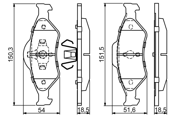 On Fren Balatasi Fiesta 4 / 5 95>08 Fusion 02>12 Ka 1,6 03>08 Mazda 121 3 03> Absli | BOSCH 0986424645 | OEM DELPHI LP1470 YS6J 2K021-AA