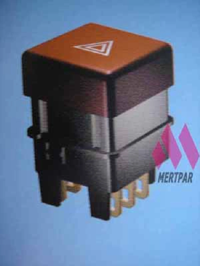 Anahtar Dörtlü Flaşör Kırmızı 7 Fişli - Doğan SLX 93-97 | OEM 010704