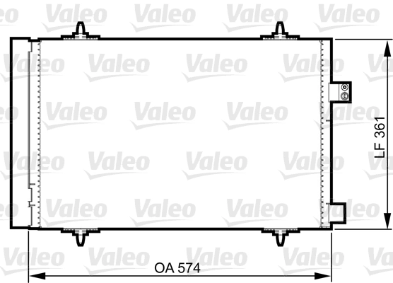 Klima Radyatoru (Kondanser) P407 P508 C5 III 2008> DW10BTED4 (2.0 HDI 16V) | VALEO 814363 | OEM 6455HV