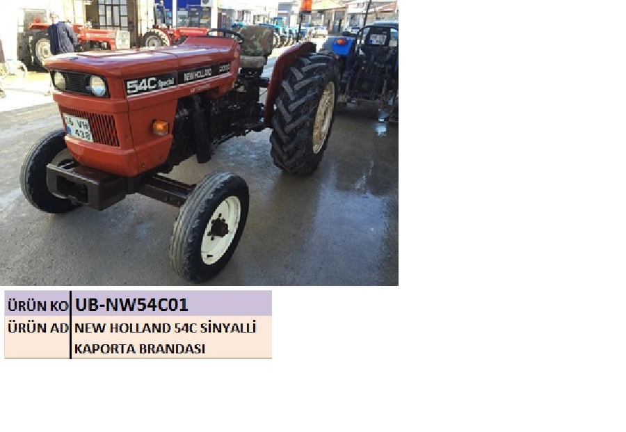 Branda Kaporta Traktör - Kamuflaj New Holland 54C Sinyalli | OEM UBNW54C01