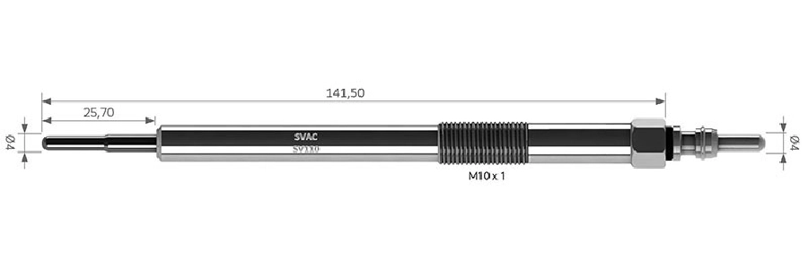 Kızdırma Bujisi 7V Infınıtı Ex: 30d Fx: 30d M (Y51): 30d Q70 (Y51): 3.0 D QX70: 30d CGP007 0 106 | OEM SV110
