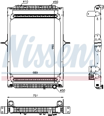 Motor Su Radyatoru Renault Premium Dxi 430/450/460 Lander 430/460 (Cerceveli)2006> | NISSENS 63785 | OEM 7421699253