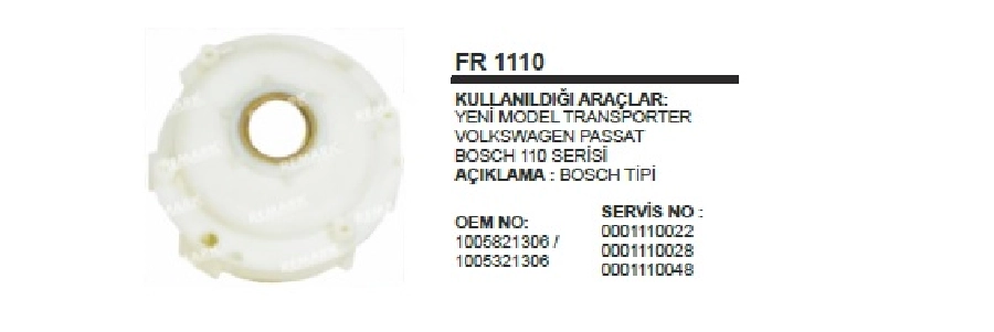 Redüktör Fiberi Yeni Model Büyük Tip - Transporter Passat Audi, Mercedes, Ford Yeni Model Dzl | OEM FR1110