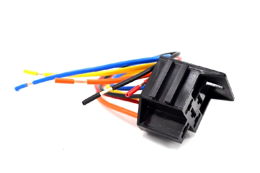 Röle Soketi Mini Röle İçin 5 Fişli 6,3mm Fişli Rölelere Uygun Bakır Kablolu | OEM 04542