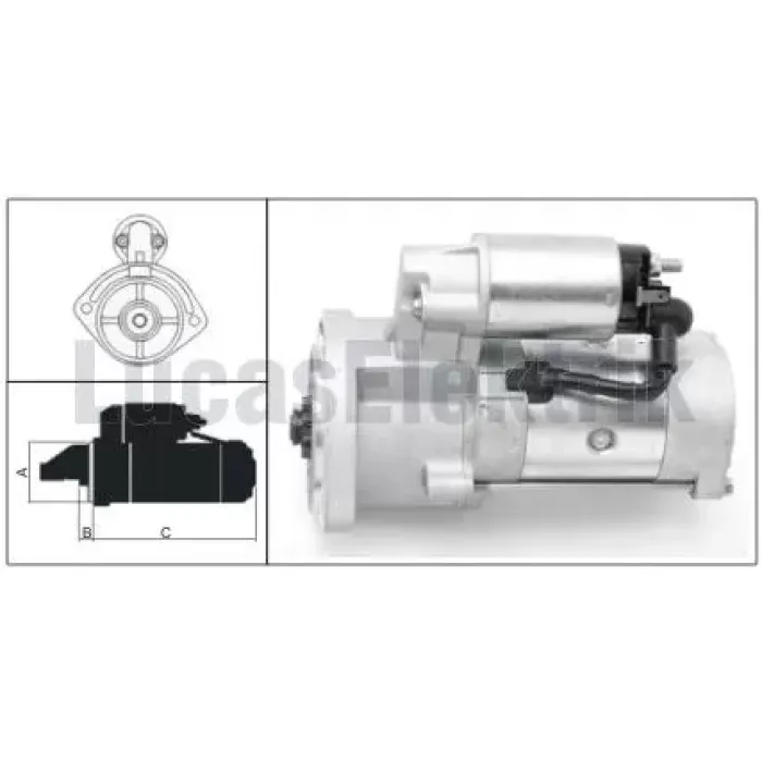 Mars Motoru 12V 2,5 Kw 9 Dis Ford Maverick Nissan Pink Up Terrano 2 Urvan Commercial Motor Libe | LUCAS LES0082 | OEM 2330010T01 233001W400 233002T700