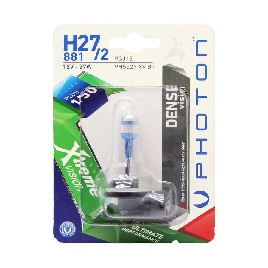 Ampul H27, 2 12V 27W Xtreme Vision + %150 Fazla Işık (Tekli Blister) | OEM PH5527XVB1