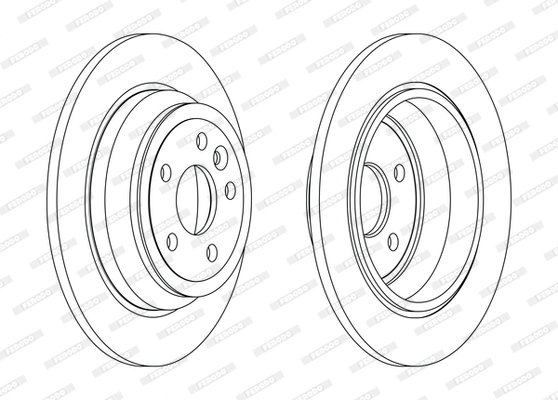 Fren Diski Arka Freelander 2 06-14 2.0 | FERODO DDF2607C | OEM LR039935