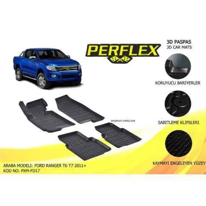 Ic Paspas 3D Havuzlu 10-Mat Yeni Kasa Ranger Tke T7 11> | PERFLEX PXM-FD17 | OEM AB39 2513086-BB3A06