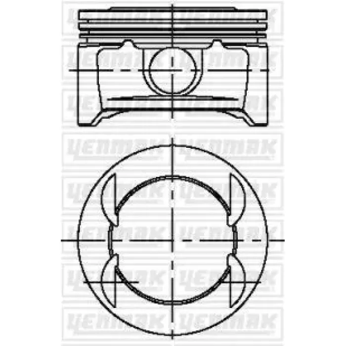 Motor Piston+Segman Komple Std (73,40MM) Corsa C – Corsa D – Astra H – Agila A – Z12XEP | YENMAK 31-04222-000 | OEM 5623239 55355080