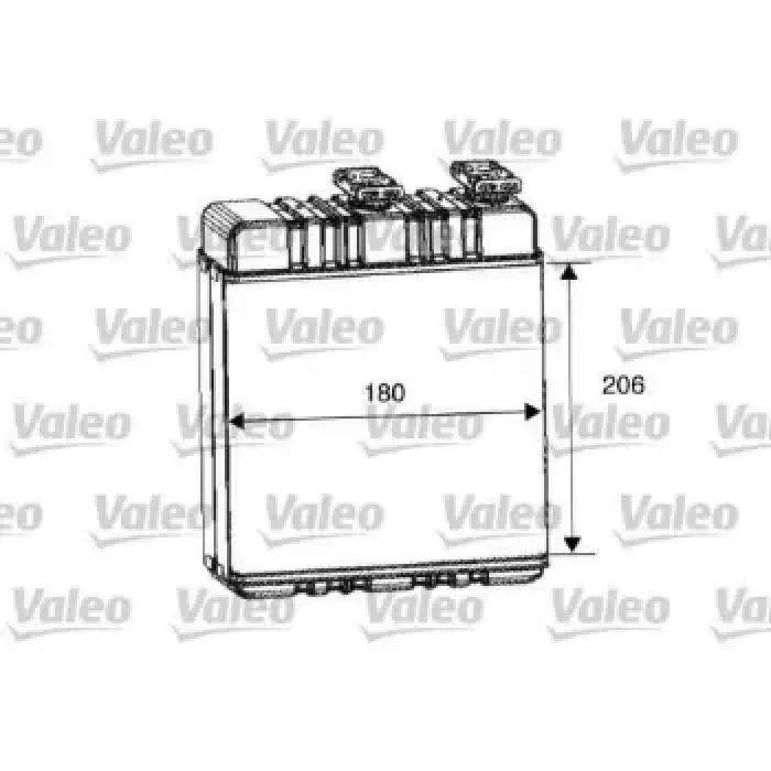 Kalorifer Radyatoru (Behr Tipi) Astra G Zafira A | VALEO 812222 | OEM 1618142