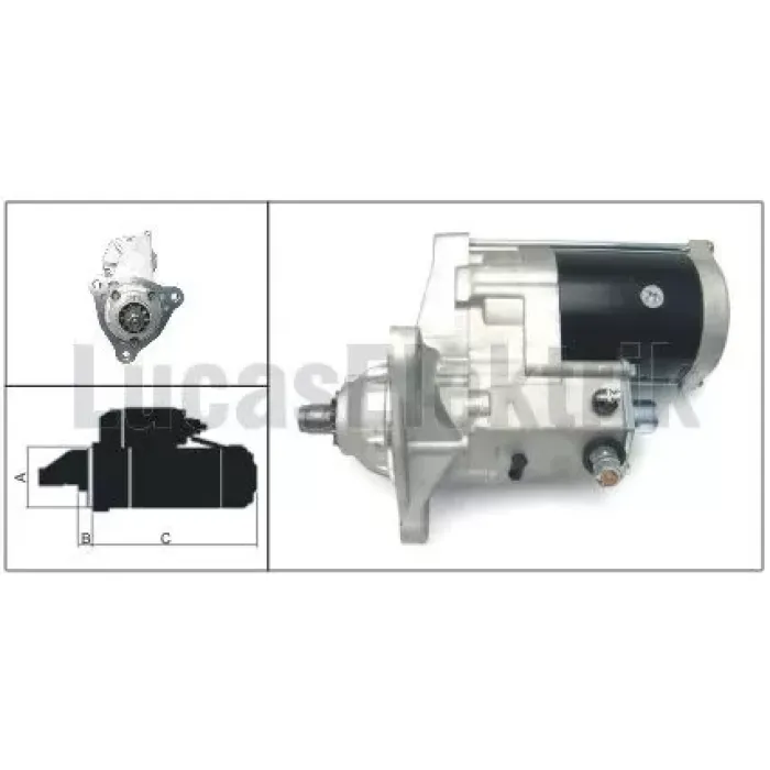 Mars Motoru 24V 5,5KW 10 Dis Iveco Eurostar Ld 190E | LUCAS LES0207 | OEM 42498115 453261 99486046