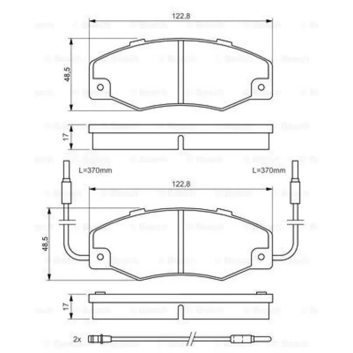 On Fren Balatasi R21 Cncrd (03 / 86 12 / 93) | BOSCH 0986460953 | OEM 7701202815 7701202815 7701203069 7701204087 7701203069 7701204087