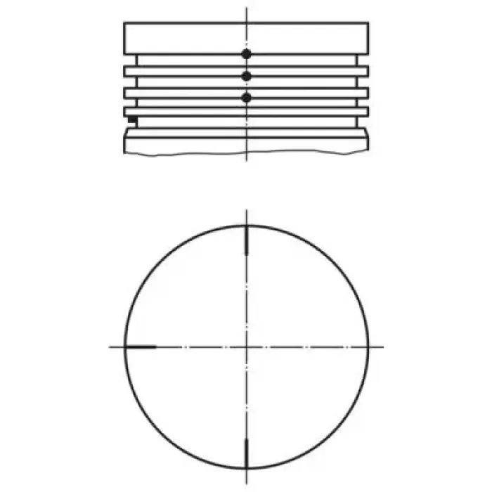Motor Piston Segman 69,00MM (+1,00) Twingo 1,2I (D7F,700 730) | MAHLE 0220402 | OEM 7701474305 8200176582