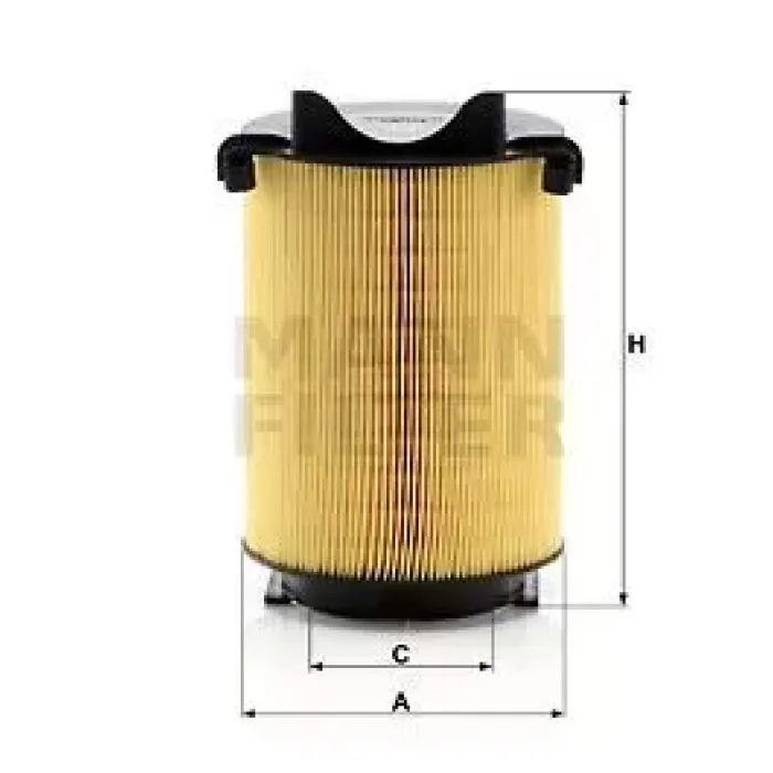 Hava Filtresi Caddy 3-Passat-Golf 5-Jetta 3-Touran-Tiguan-Leon-Octavia-Altea 1,4TSI-1,6-2,0FSI | MANN C14130 | OEM 1F0129620 3C0129620