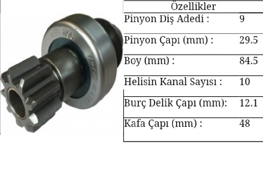 Marş Dişlisi 9D Denso Tipi Totota Eski Model | OEM 71196