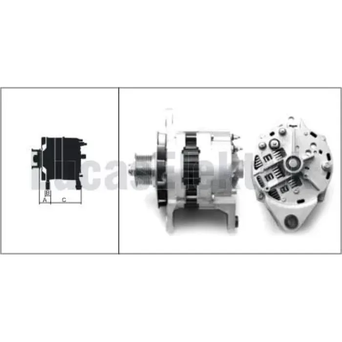 Alternator 24V 70A Bmc Belde Otobüs Caterpillar Cummins Is Makinasi | LUCAS LEA0267 | OEM 1077977 1305787H91 1307203H1