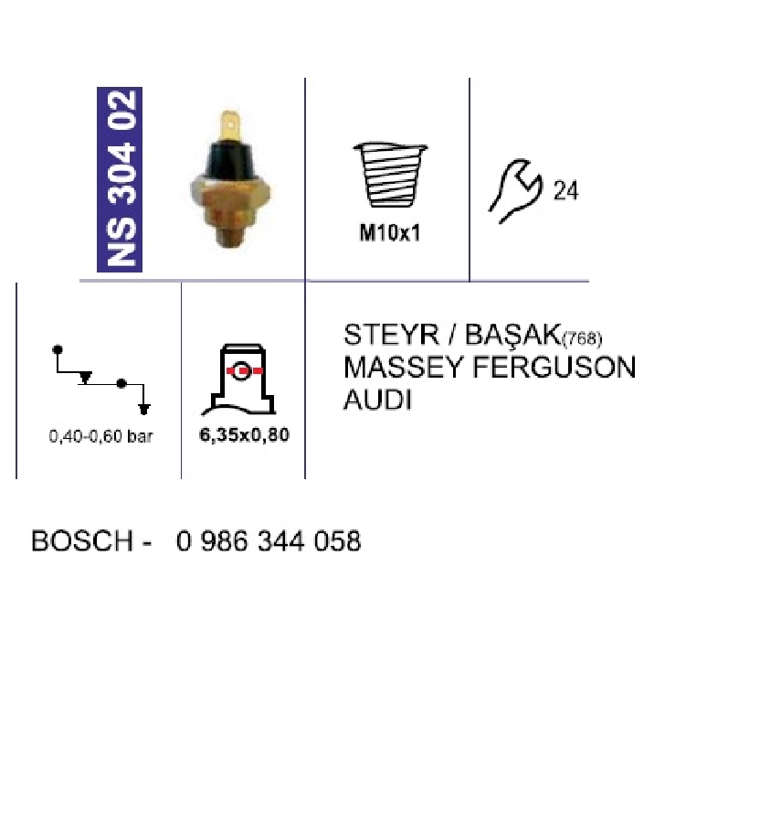 Müşür Yağ - Steyr, Başak Traktör | OEM NS30402