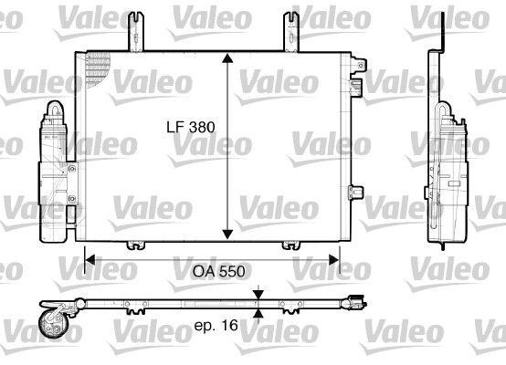 Klima Radyatoru (Kondanser) Renault Kangoo I 1.4 1.5 DCI 1.6 1.9 Dti | VALEO 817662 | OEM 7700301253 8200221131 8200708128
