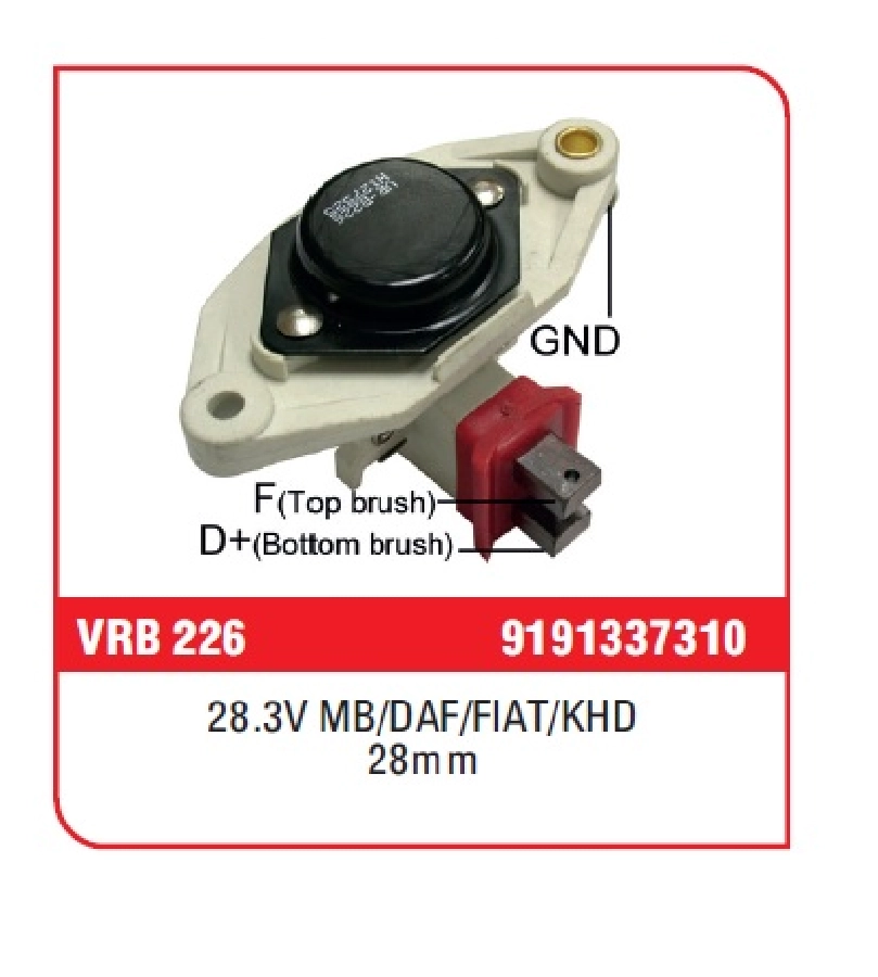 Konjektör Bosch Tipi 28.3V (28mm) - Mb, DAF, Fiat, Khd BMC Pro Kısa | OEM VRB226