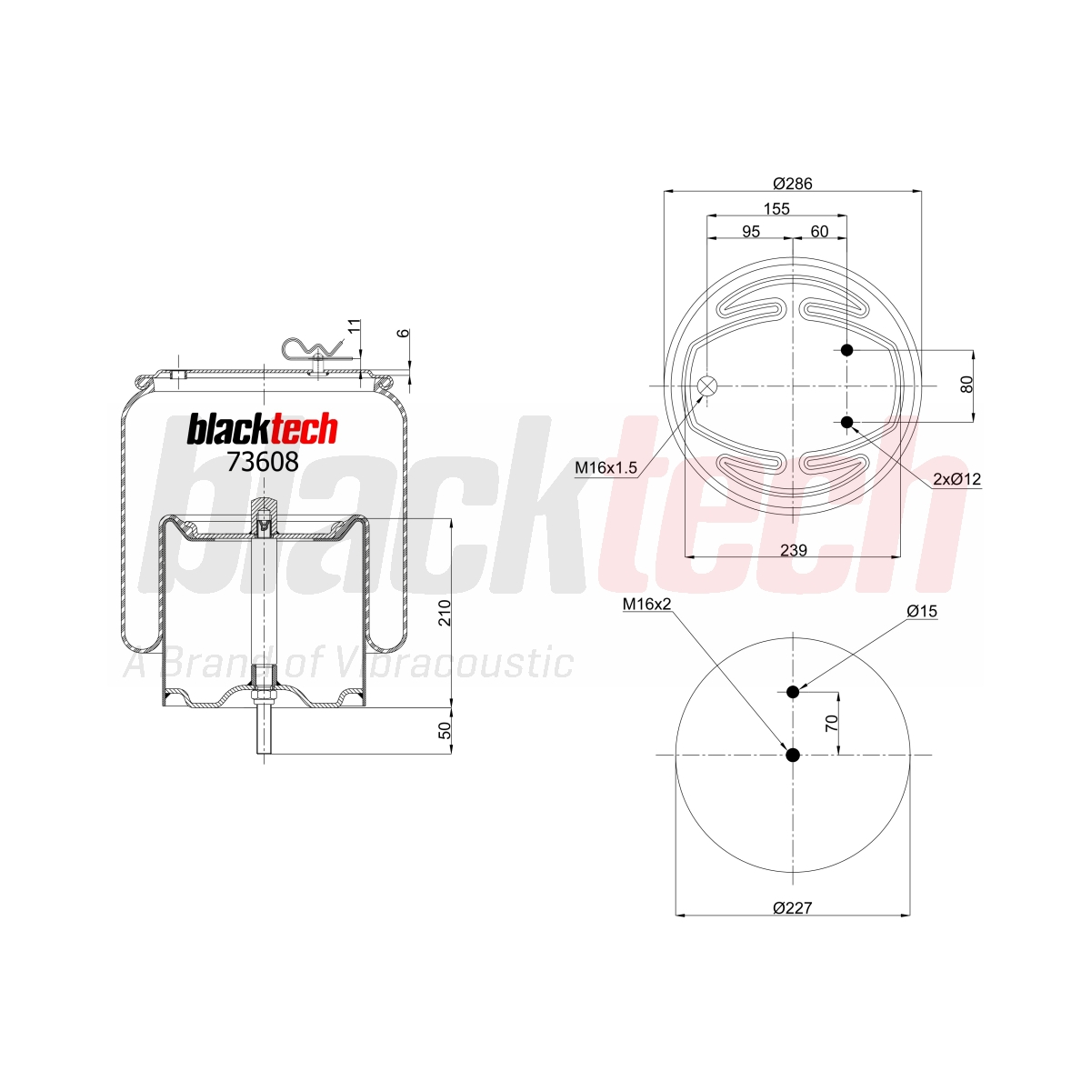 Körük Komple Arka Metal Pistonlu Scania | OEM 2357460