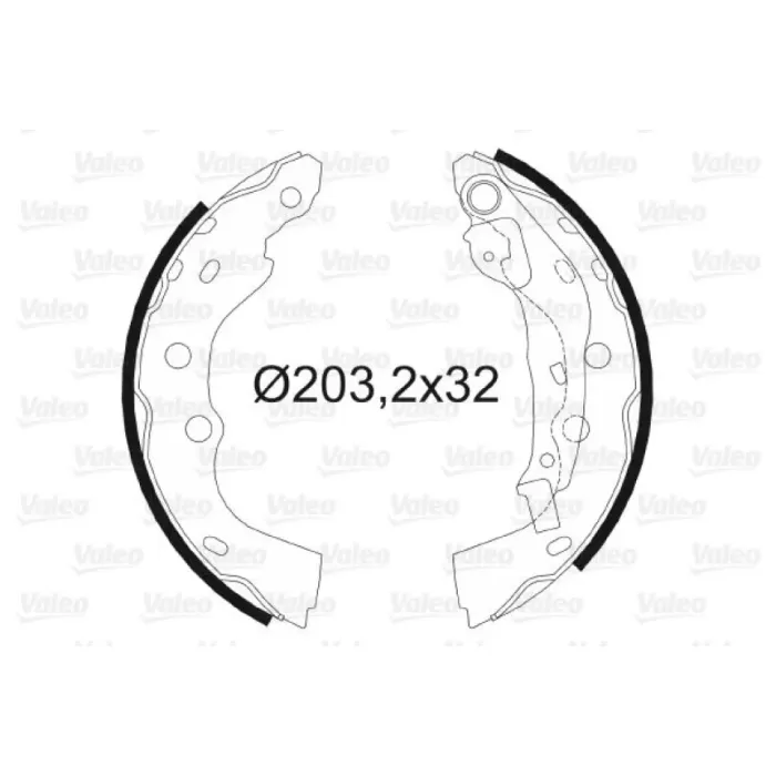 Arka Fren Balatasi Pabuc Subaru Justy 95-03 Swift 90-00 | VALEO 564106 | OEM 5320080EC0 5320080EC0 5320080ED0 5320080ED0
