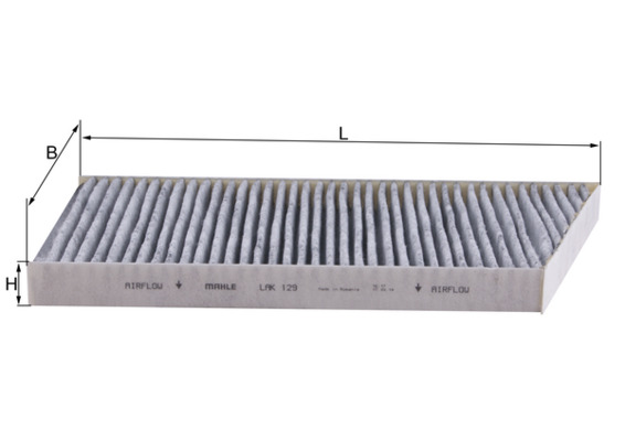 Polen Filtresi (Karbonlu) W203 02>07 CL203 02>08 S203 01>07 C209 02>09 A209 02>10 | MAHLE LAK129 | OEM A2038300918