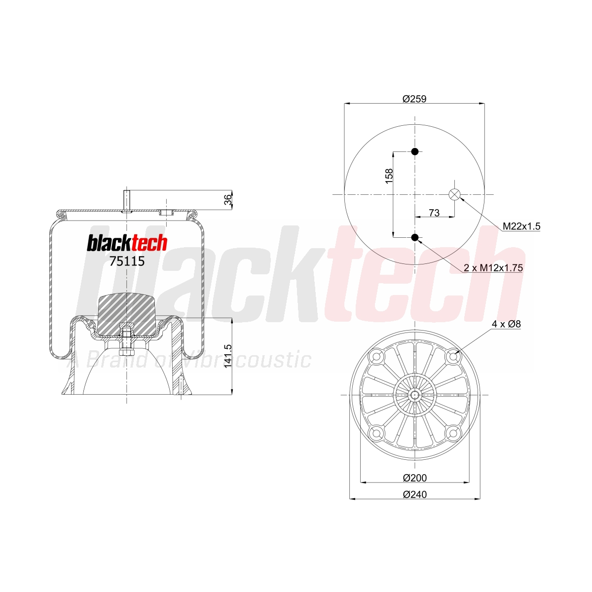 Körük Komple Plastik Pistonlu | OEM 1723273