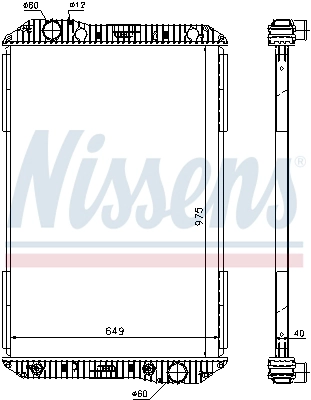 Motor Su Radyatoru Cercevesiz Mercedes Axor 457 1840 | NISSENS 625710 | OEM 9405000703 3755000503 3755000603