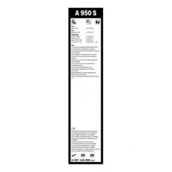 Silecek Supurgesi Takim Aerotwin [700 / 700 MM] | BOSCH 3397118950 | OEM VWW 7M3955426A VWW 7M3955425B 7M3955426A 7M3955425B