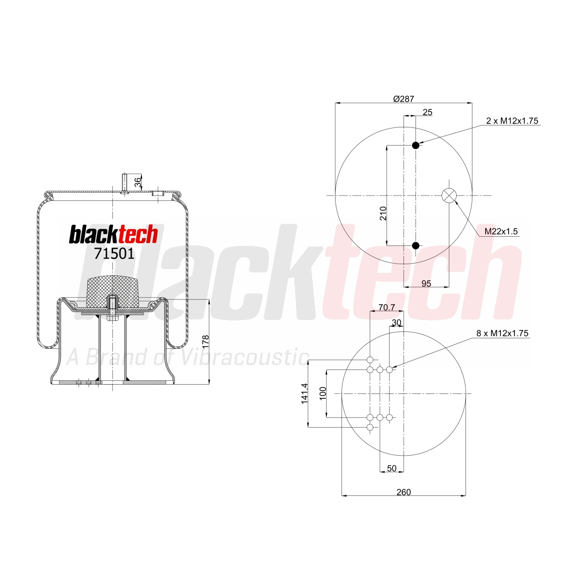 Körük Komple Metal Pistonlu | OEM 1DK28F3