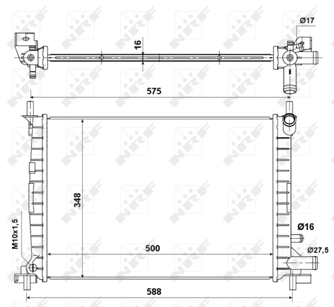 Motor Su Radyatoru (+AC) Fiesta 4 96>02 Mazda 121 3 1,0 / 1,3 Hcs 1,4 Cvh Klimali | NRF 50130A | OEM XS6H-8005-FA 96FB8005CC 1098806 1001856