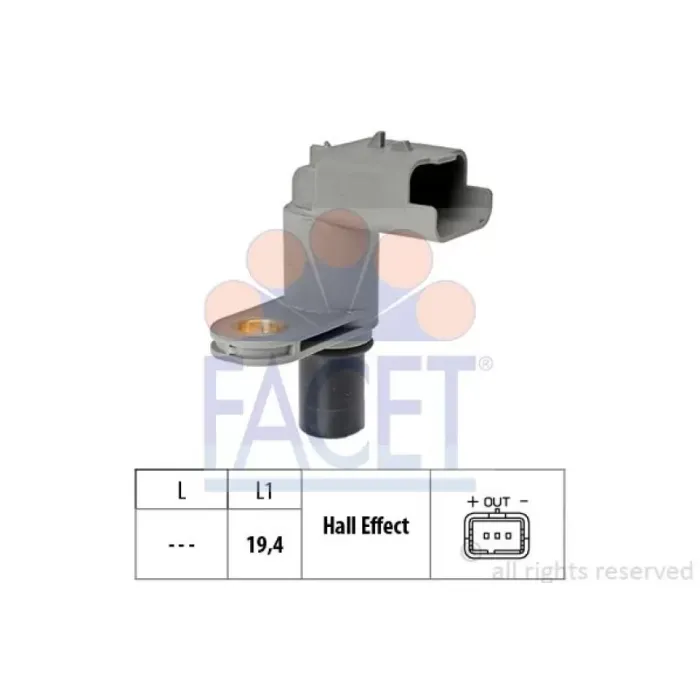 Eksantrik Sensoru C2 C3 C4 Peugeot 206 207 307-1007 1.4 16V | FACET 9.0468 | OEM 1920GQ