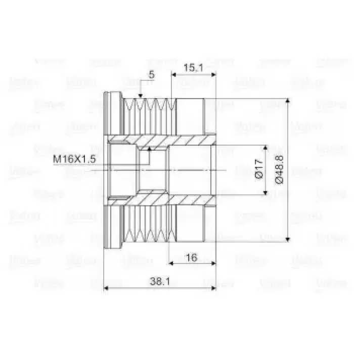 Alternator Kasnagi Movano Trafic II Master 1.9 DCI | VALEO 588038 | OEM 7701477507 7701477507 8200584039 8200584039