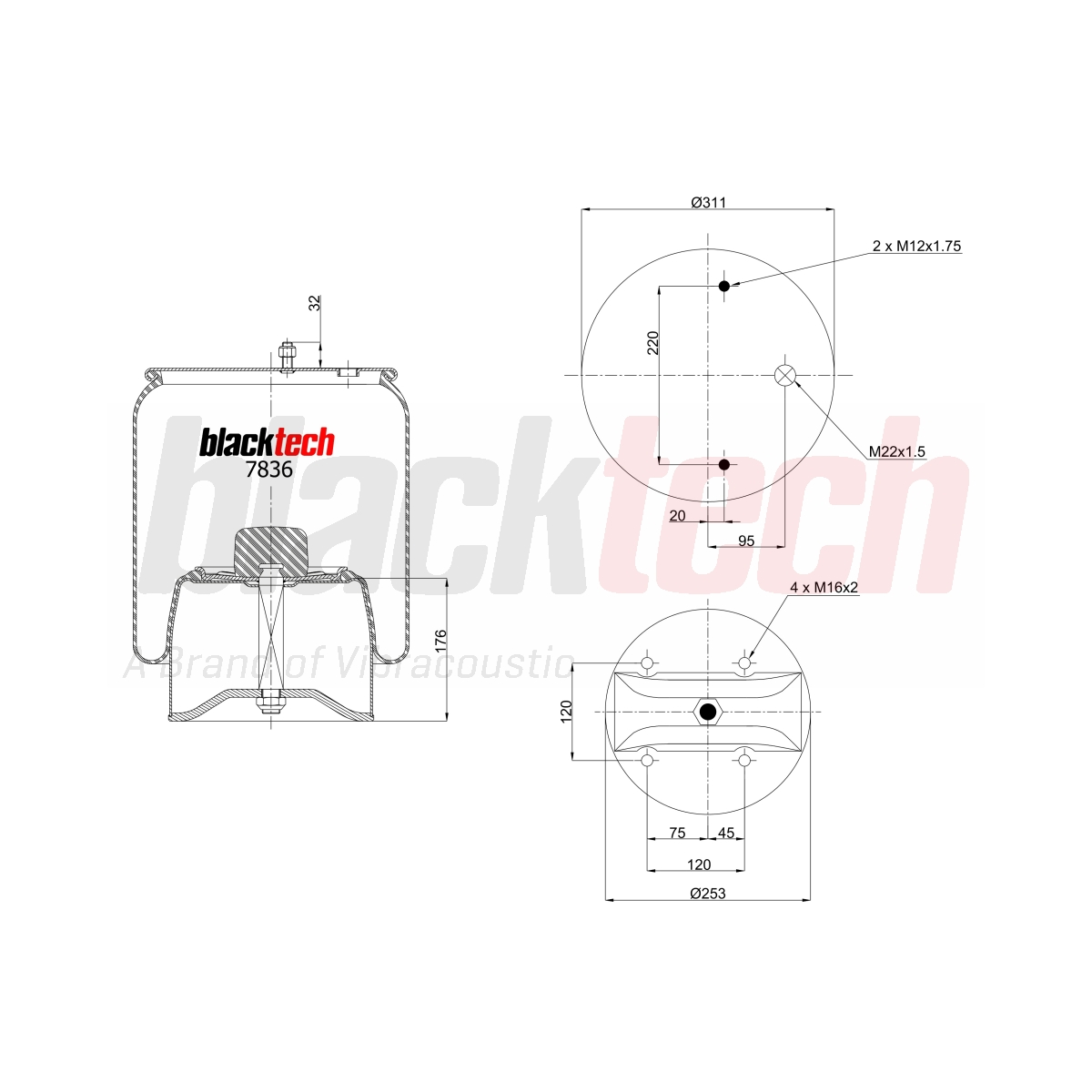 Körük Komple Metal Pistonlu | OEM 166252