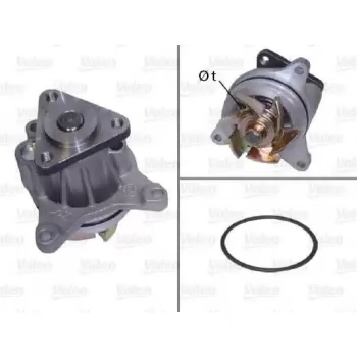 Devirdaim Su Pompasi Mondeo 1.8 - 2.0 00>07 Mazda 3 5 6 05> 1.8 - 2.0 Volvo C30 06>12 S40 II V50 S80 II V70 III 1.8 - 2.0 Land Rover 2.0 240PS Benzin Freelander 2 06-14 Range Rover Evoque 12> | VALEO 506694 | OEM 1S7G 8501 BE LR025302 LR025302