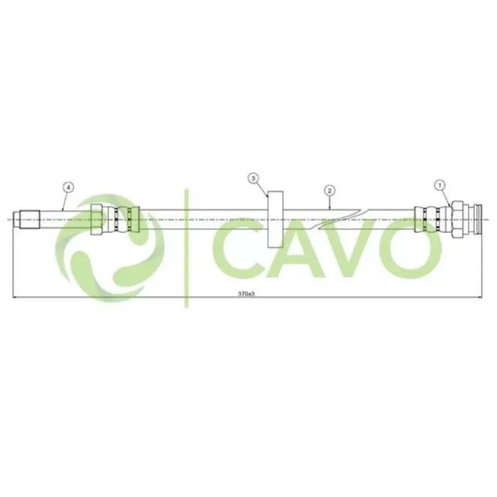On Fren Hortumu Felicia 1 3 / 1 6 96> | CAVO C800 089A | OEM 6U0611701B