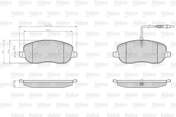 On Fren Balatasi C8 P807 Expert Jumpy Scudo 2,0 16V 2,0HDI 8V (02>) / (Fisli) | VALEO 872261 | OEM 77362236