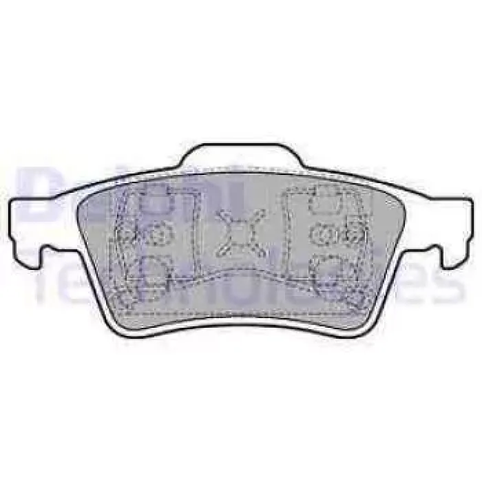 Arka Fren Balatasi Nissan Primera P12 03> 10 Laguna 2 Latitude 11>13 2,0 Dci Connect 02> Focusii Focusiii C.Max 1.6 Tdcy 04> | DELPHI LP1701 | OEM 7701206609 4387371 BPYK2648Z 160