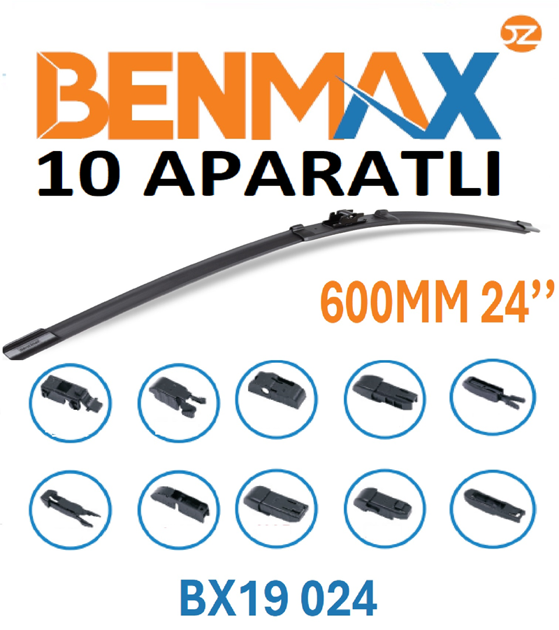Silecek Süpürgesi Muz 10 Aparatlı 600MM 24''