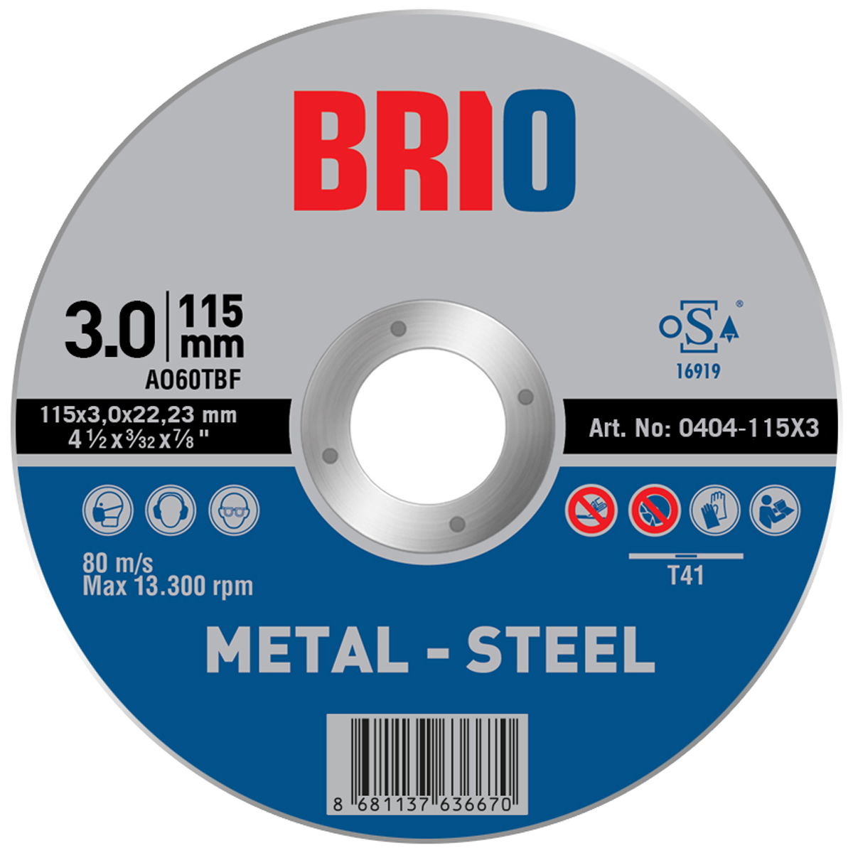 Kesme Taşı 115X3 Metal