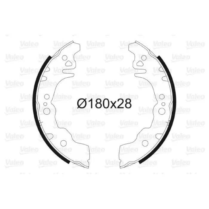 Arka Fren Balatasi Pabuc Daihatsu Materia 06> Coure 07> Sirion 05> | VALEO 564079 | OEM 04495B1140 04495B1140 04495B1170 4495B1140 04495B1170 4495B1140