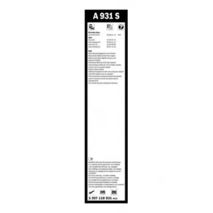 Silecek Supurgesi Takim Aerotwin [550 / 450 MM] | BOSCH 3397118931 | OEM 93179028