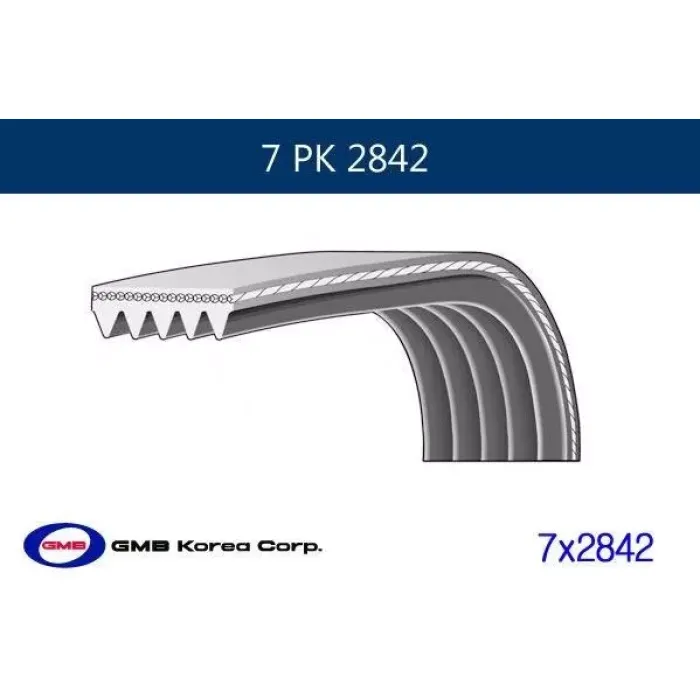 Kanalli V Kayisi Transit V347 2,4TDCI 06>14 Klimali | GMB GPK 7PK2842 | OEM 6C1Q 6C301 HC 1440434 6C301 1440434