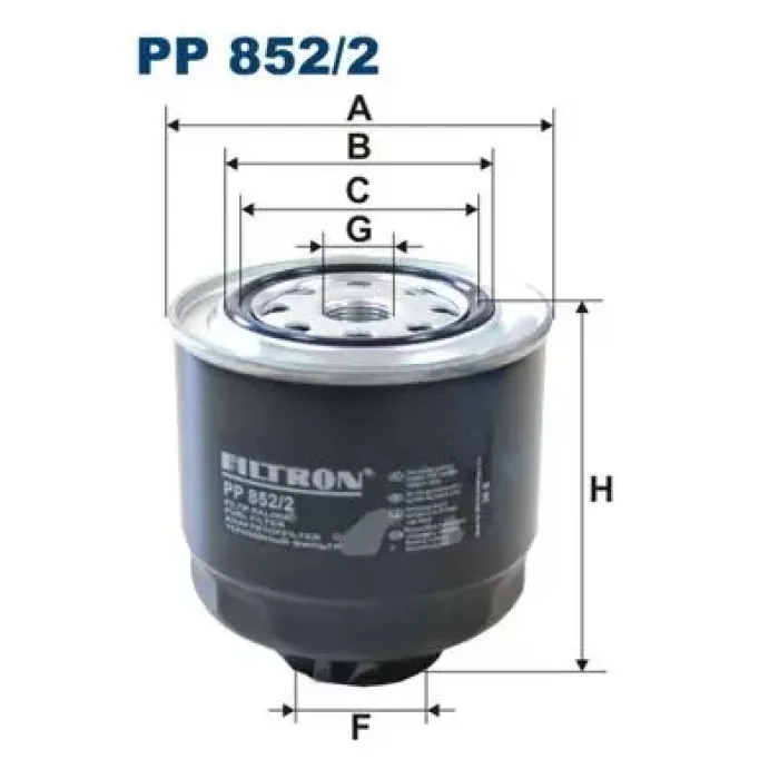 Mazot Filtresi Mitsubishi L200 Cr 2.5 Did 2006> | FILTRON PP 852/2 | OEM 1770A012